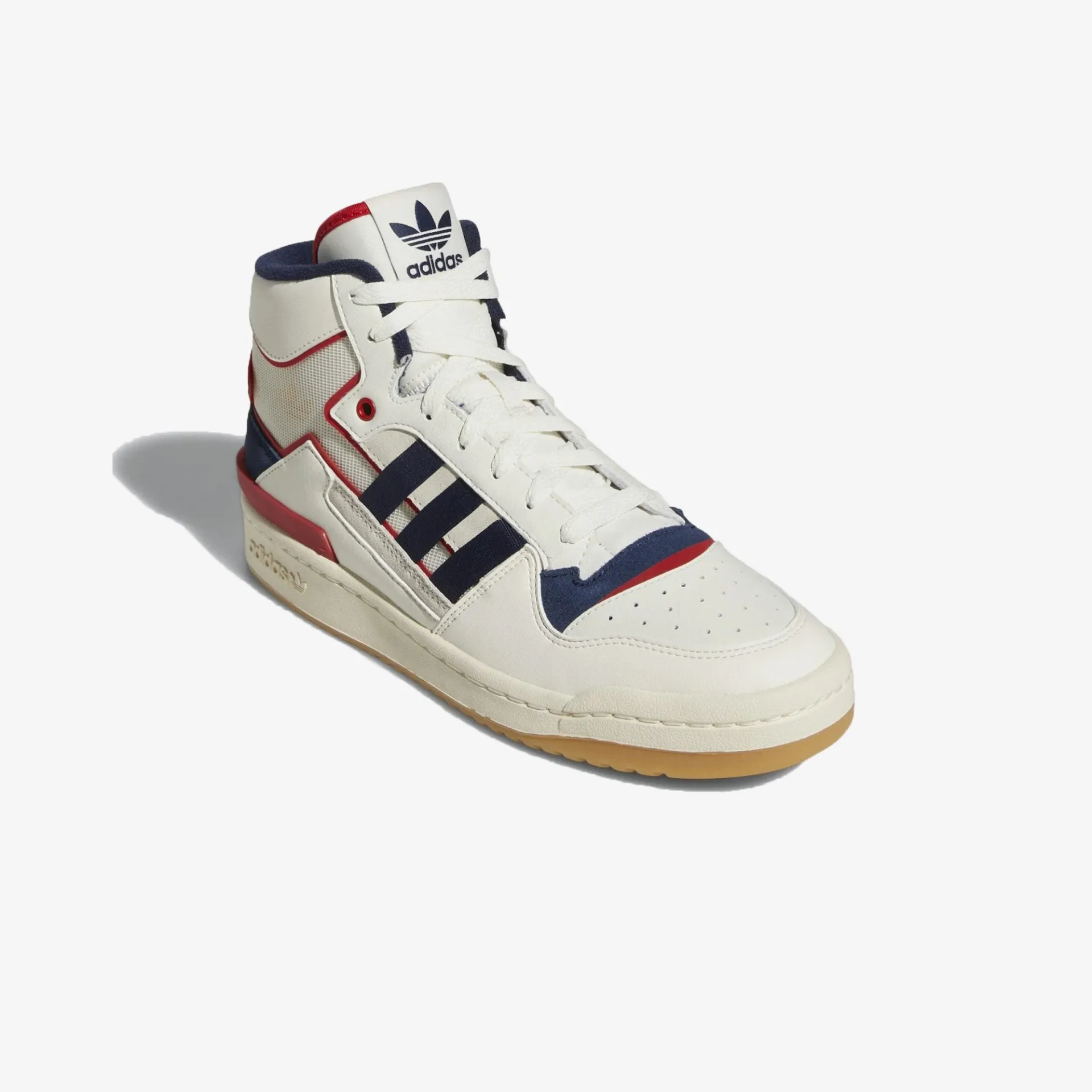 Adidas Originals | FORUM EXHIBIT MID  { COLLEGIATE NAVY / SCARLET