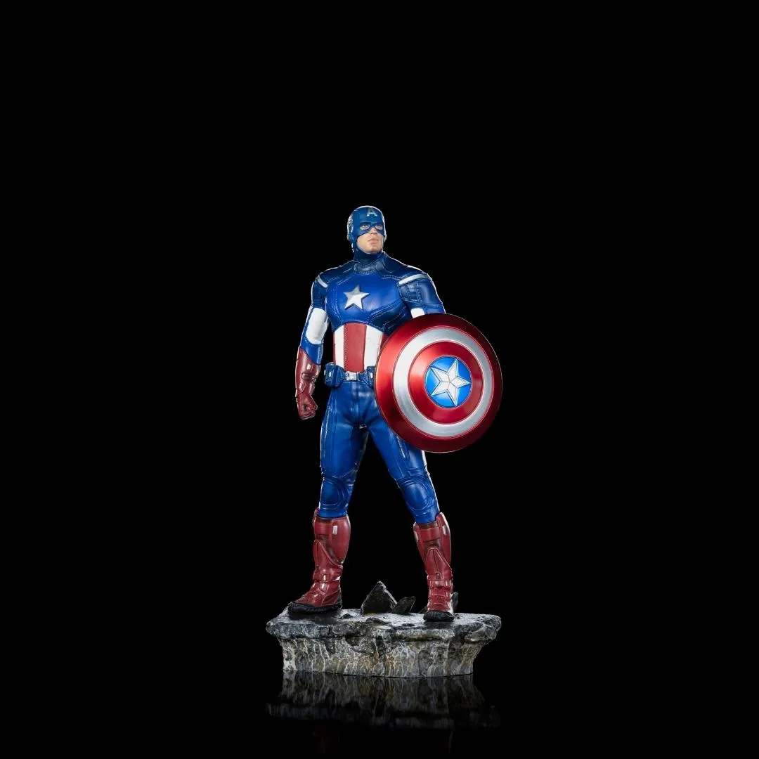 Avengers Battle Of NY - Infinity Saga Captain AmericaStatue by Iron Studios