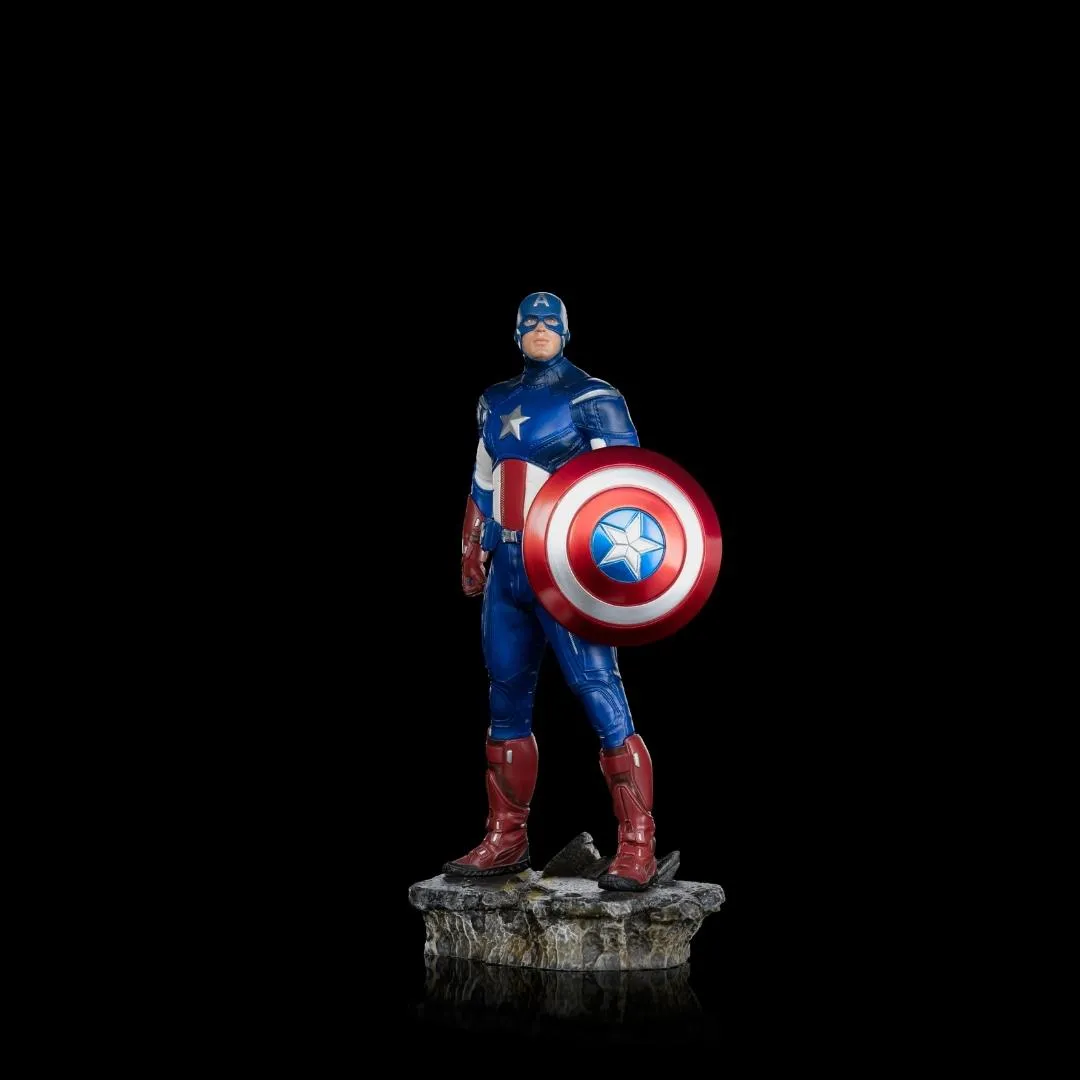 Avengers Battle Of NY - Infinity Saga Captain AmericaStatue by Iron Studios