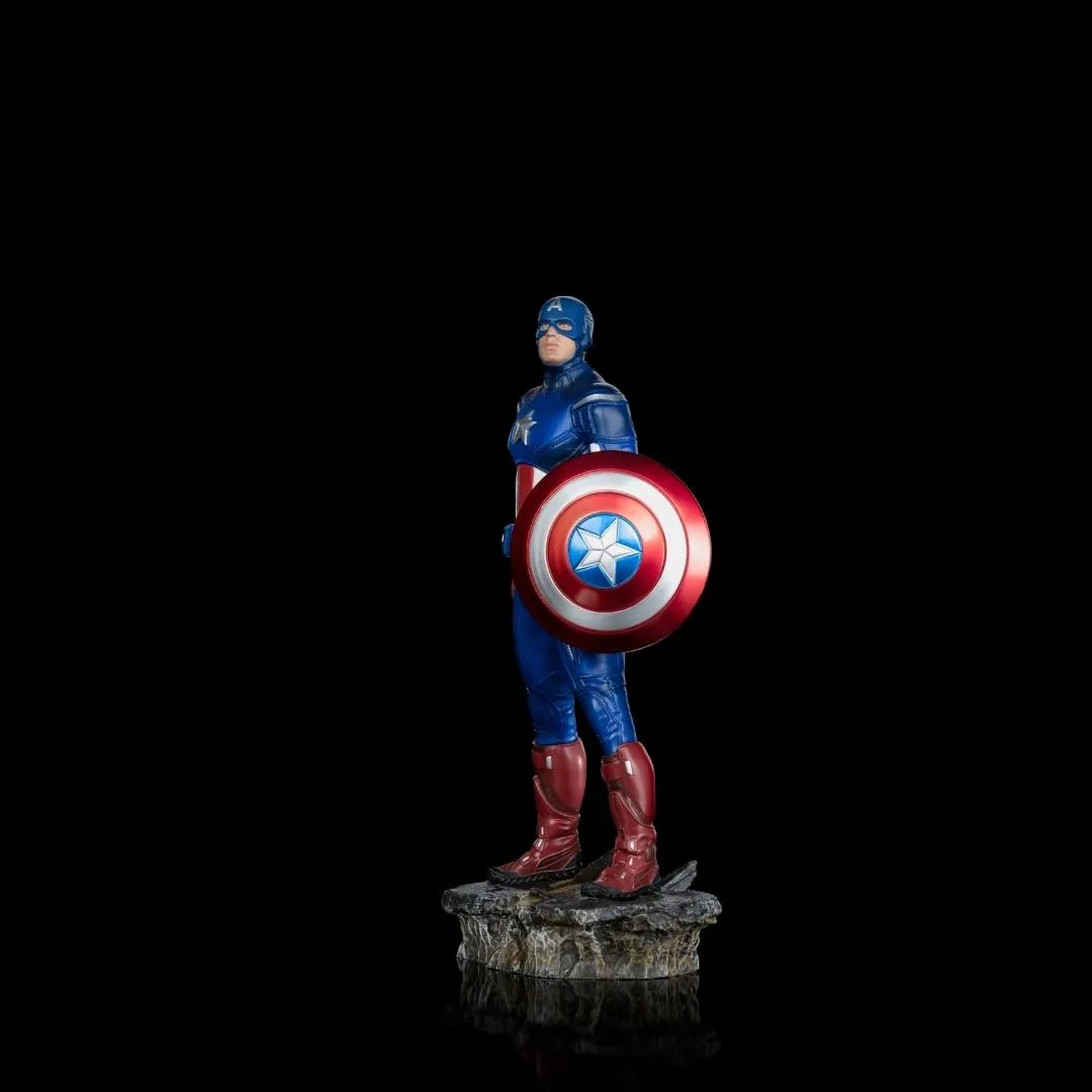 Avengers Battle Of NY - Infinity Saga Captain AmericaStatue by Iron Studios