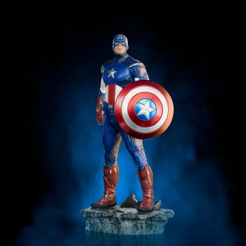 Avengers Battle Of NY - Infinity Saga Captain AmericaStatue by Iron Studios