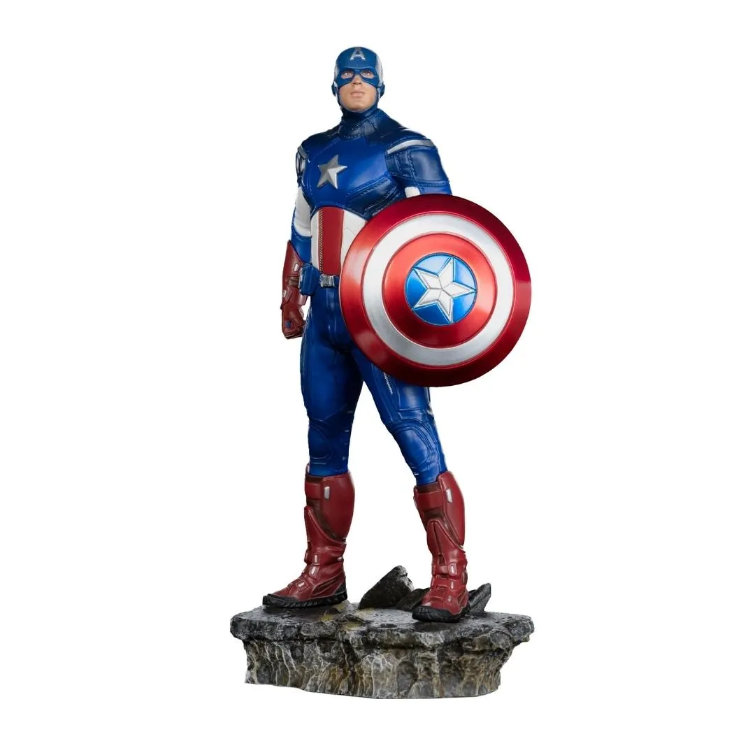 Avengers Battle Of NY - Infinity Saga Captain AmericaStatue by Iron Studios