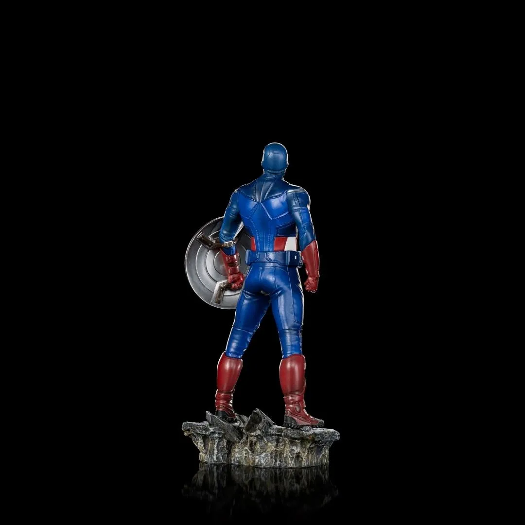 Avengers Battle Of NY - Infinity Saga Captain AmericaStatue by Iron Studios