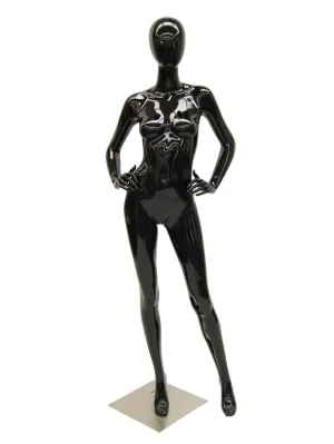 Black Female Egghead Mannequin MM-A4BK1