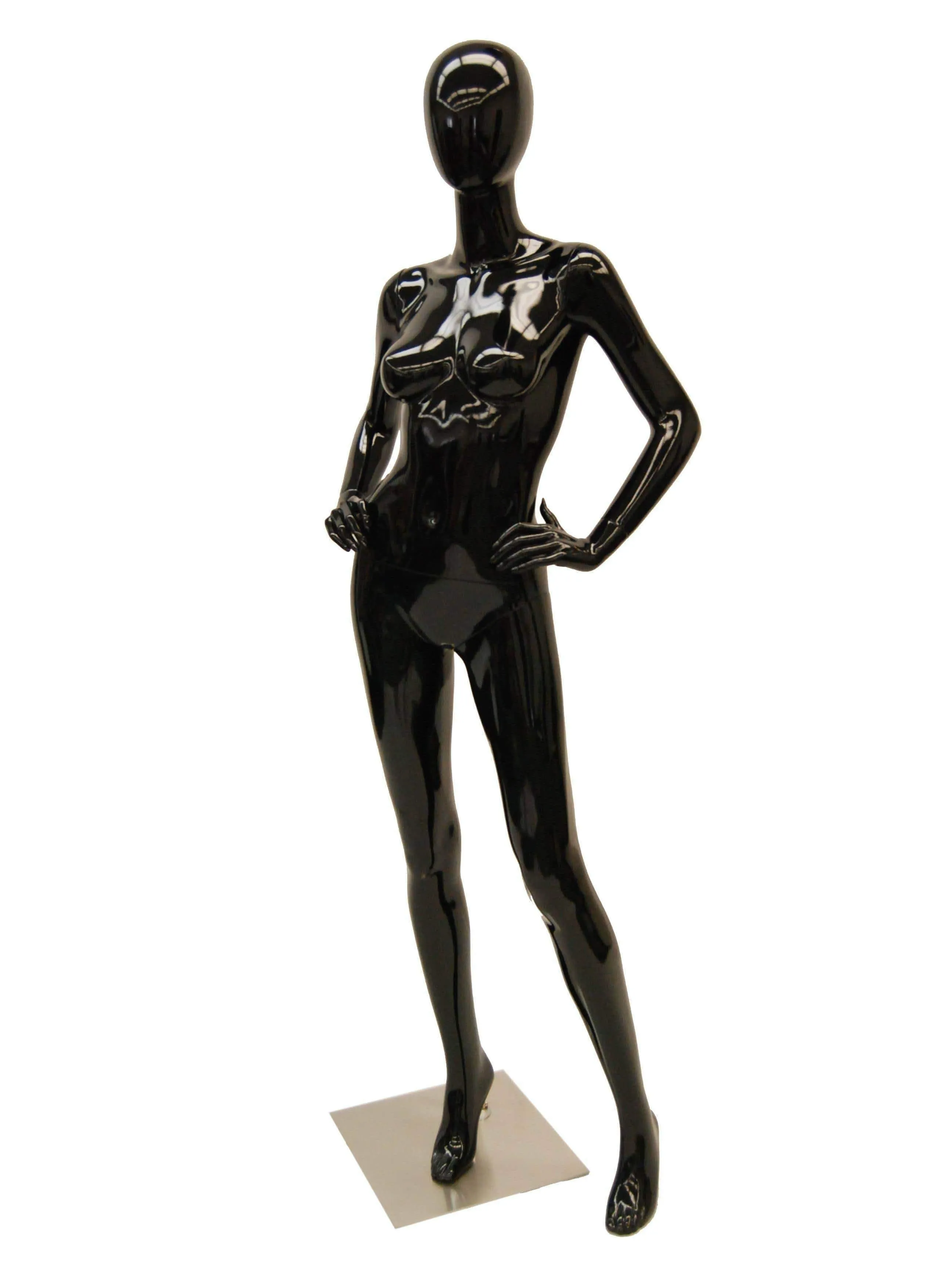 Black Female Egghead Mannequin MM-A4BK1