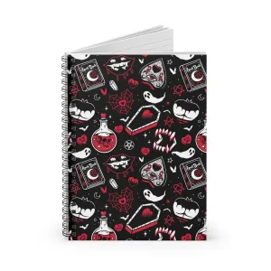 Bloody Vampire Spiral Notebook