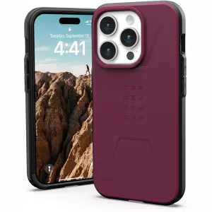 Case UAG Civilian for iPhone 15 Pro, Bordeaux