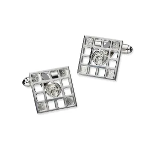 Charles Rennie Mackintosh Silver Cufflinks CL92