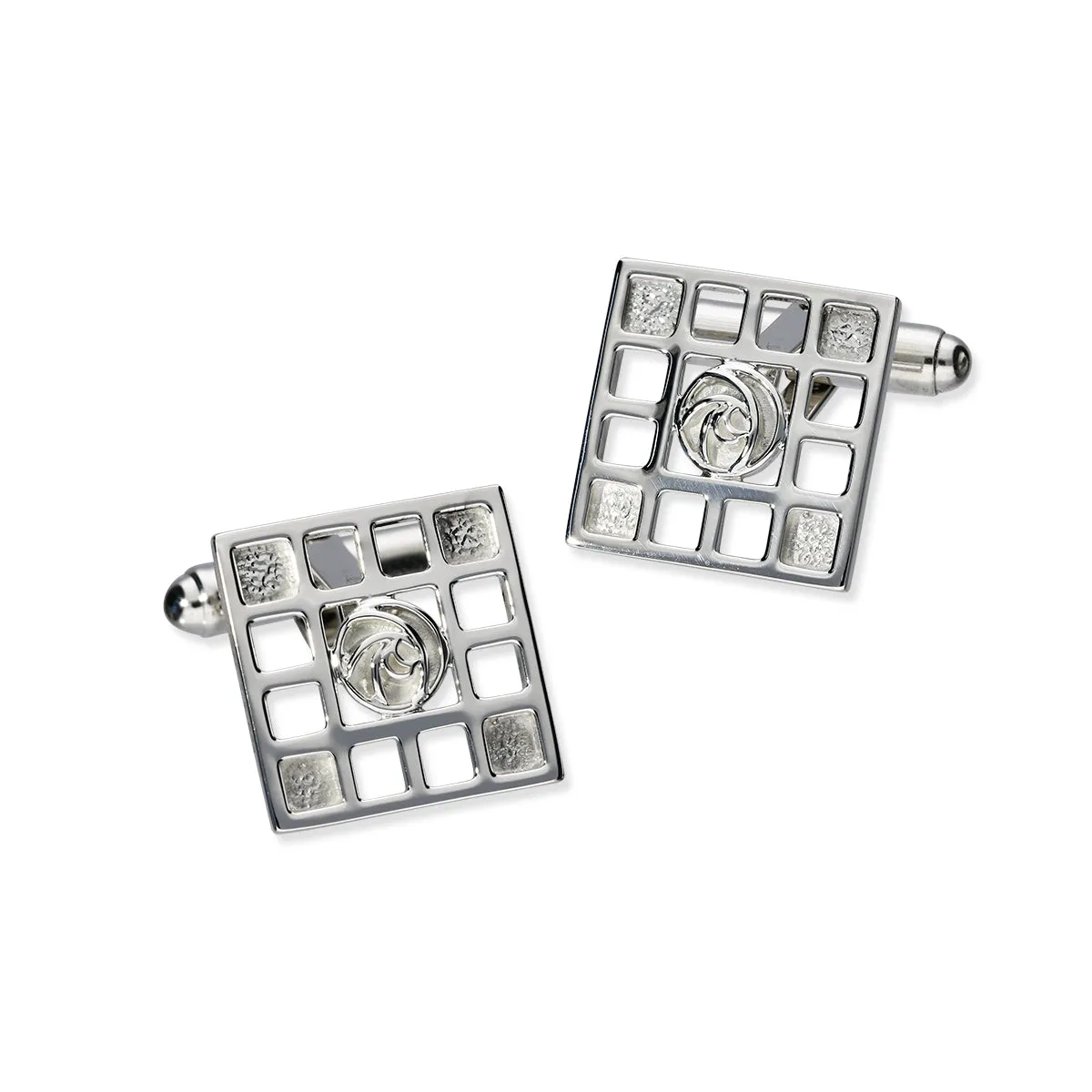 Charles Rennie Mackintosh Silver Cufflinks CL92