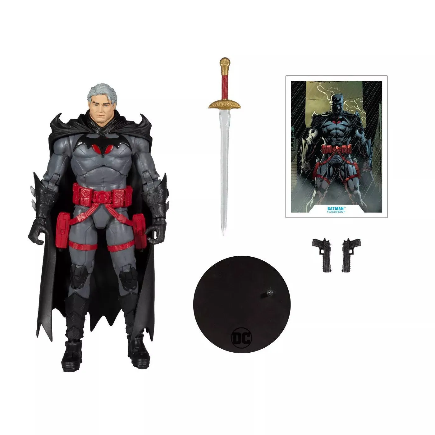 DC Multiverse Batman Flashpoint Unmasked (Thomas Wayne Flashpoint) 7" Inch Action Figure - McFarlane Toys