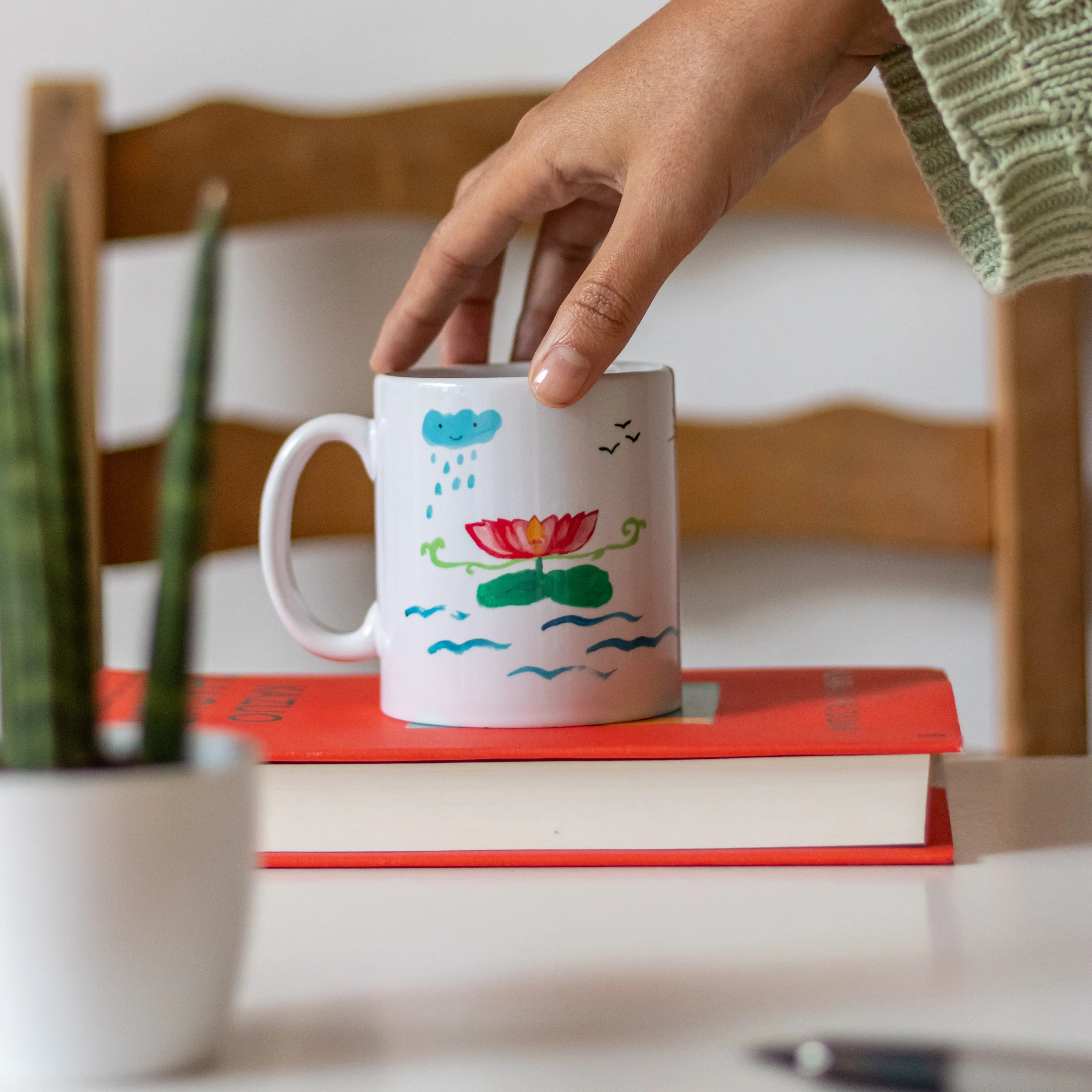 Designed by Refugees Lotus Flower Coffee Mug