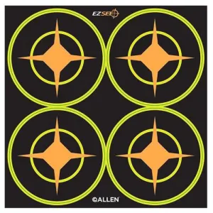 EZ Aim Targets - Splash 3" Round Aiming Dots, Per 12 (4 Targets Per Sheet, Total of 48 Targets)