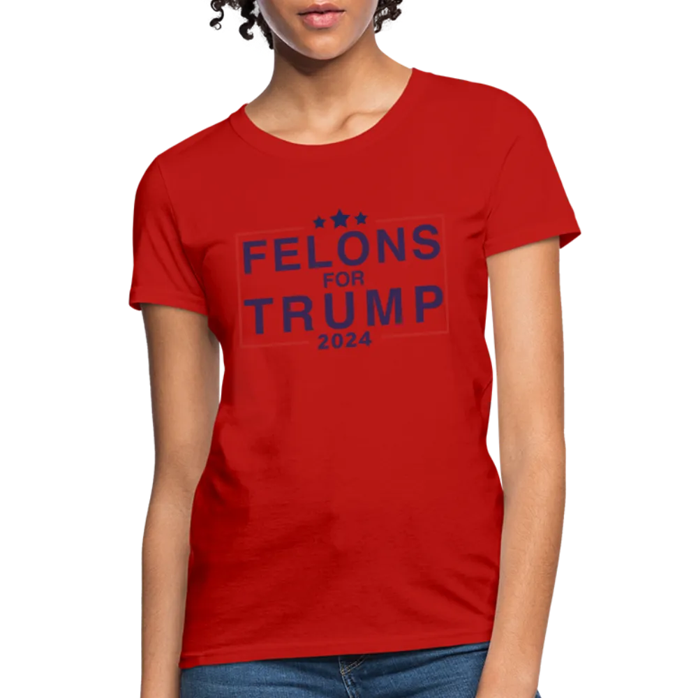 Felons for Trump 2024 Women's Contoured T-Shirt