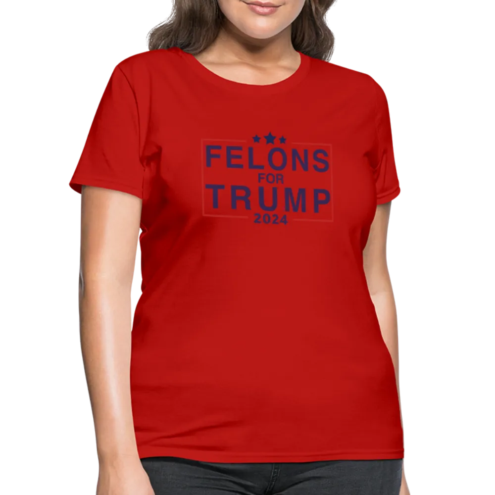 Felons for Trump 2024 Women's Contoured T-Shirt