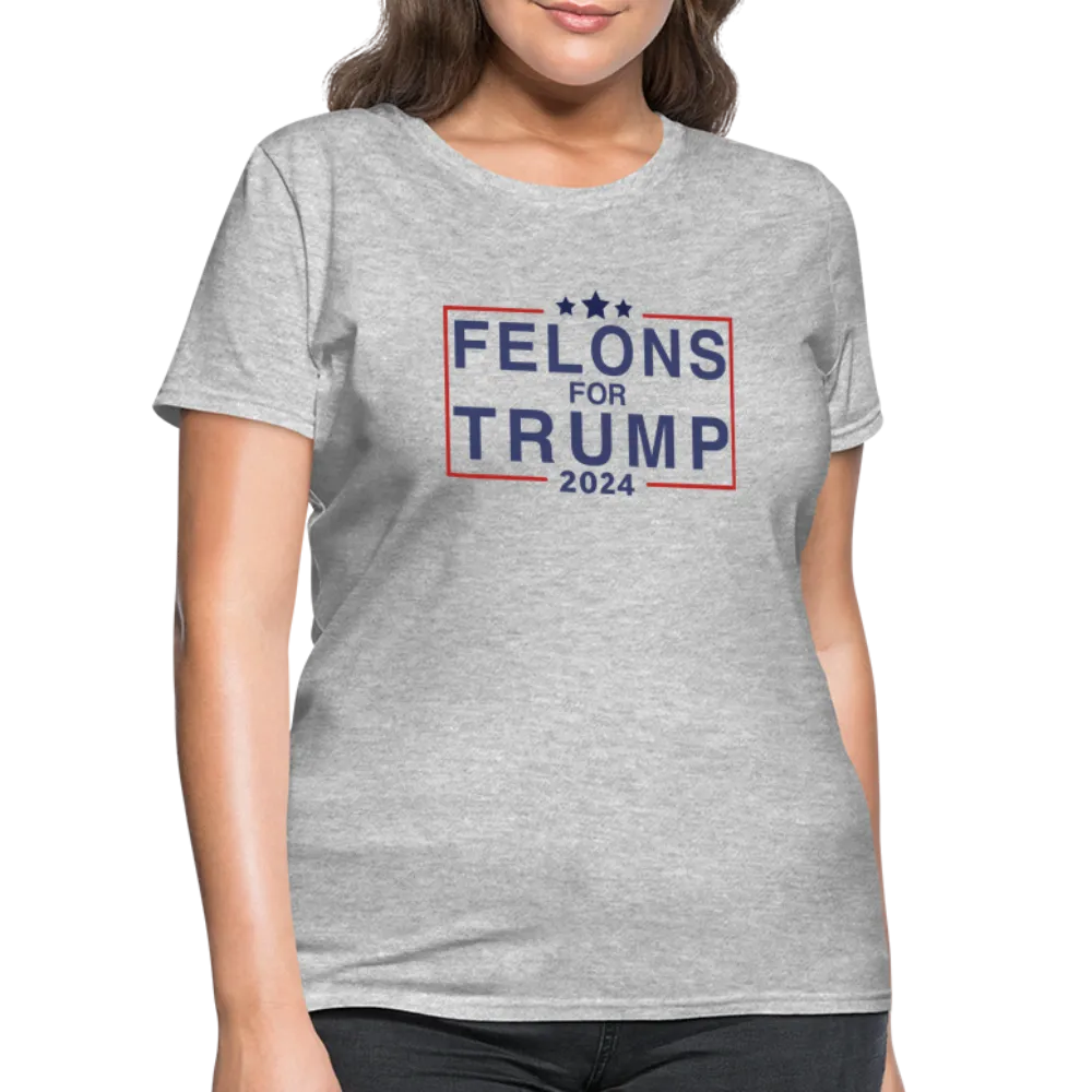 Felons for Trump 2024 Women's Contoured T-Shirt