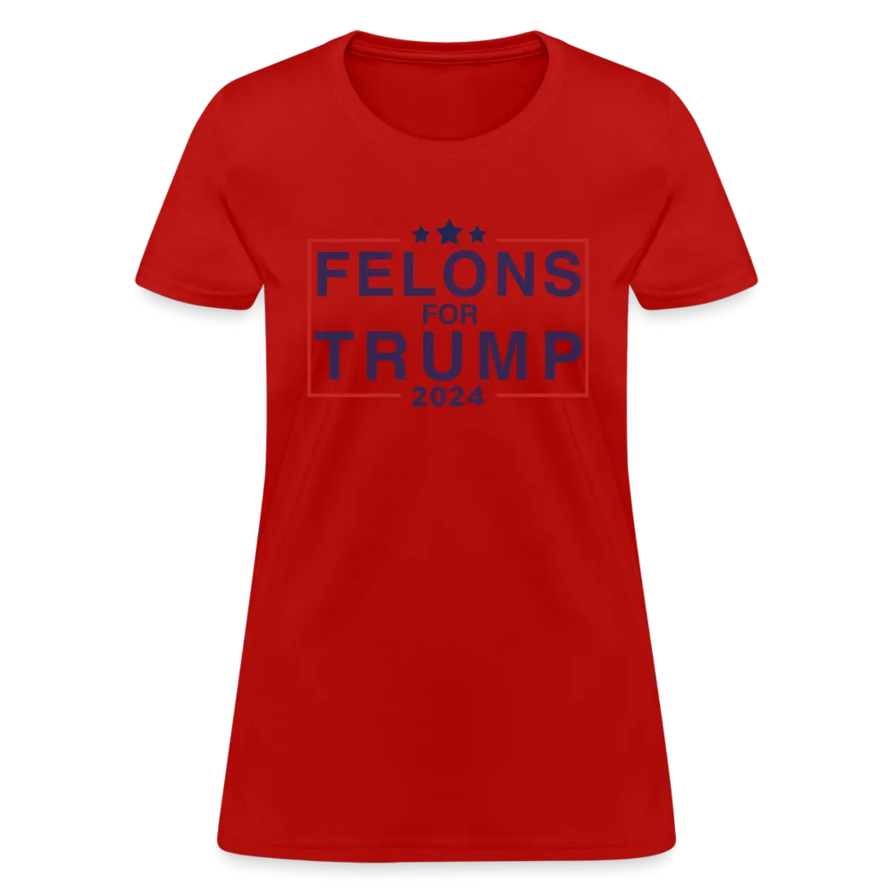 Felons for Trump 2024 Women's Contoured T-Shirt