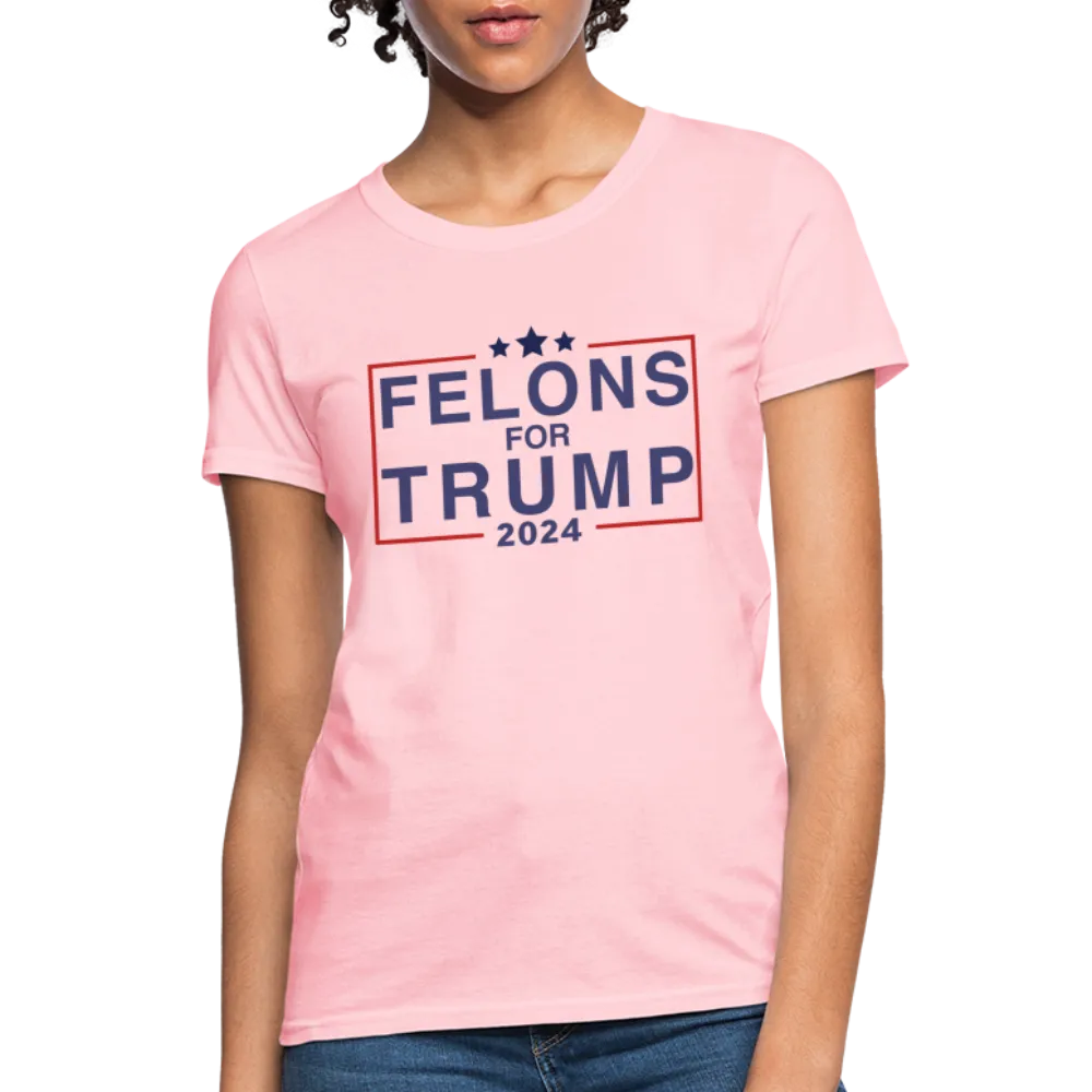 Felons for Trump 2024 Women's Contoured T-Shirt