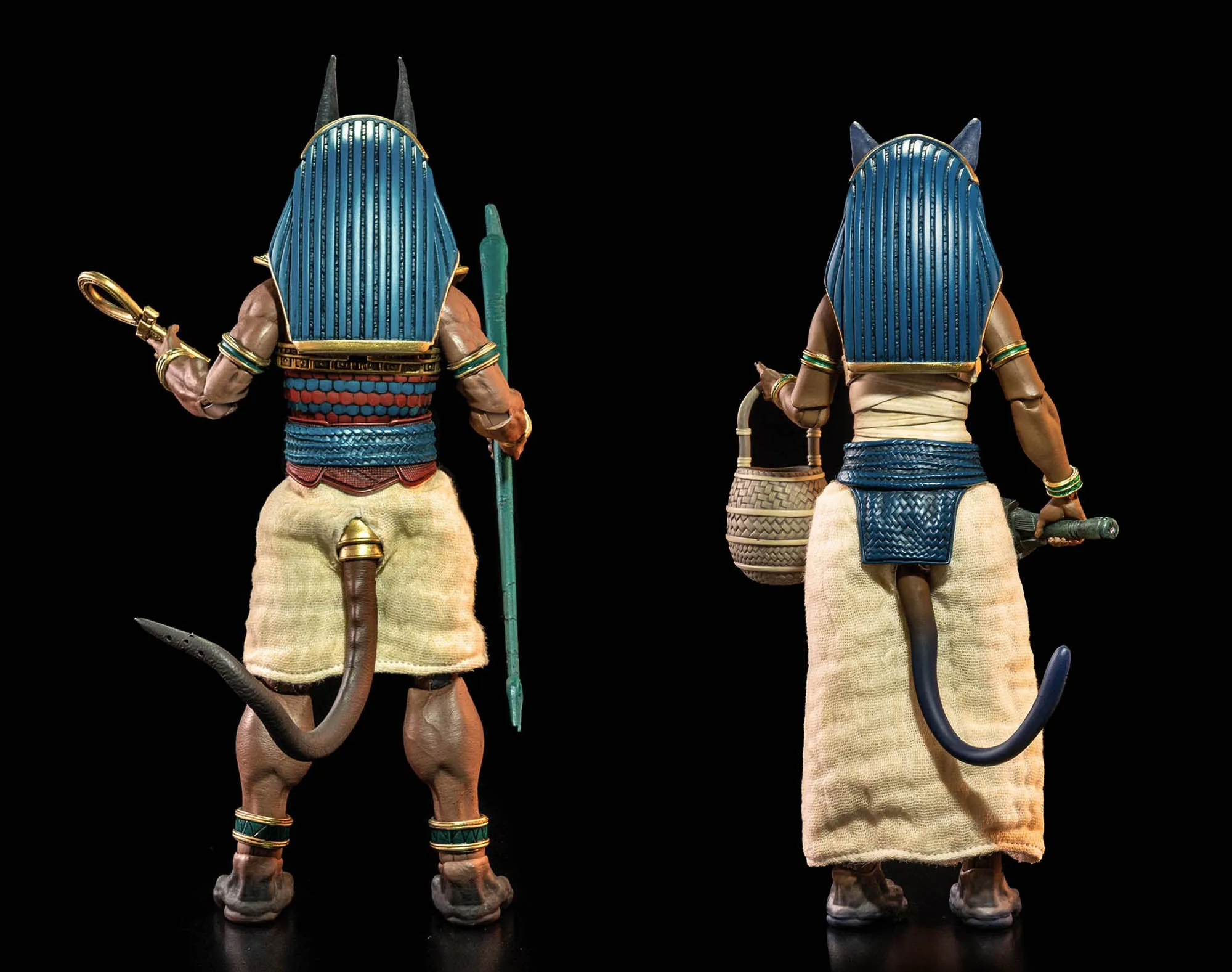 FIGURA OBSCURA: Gods of Ancient Egypt, Anubis & Bastet figures