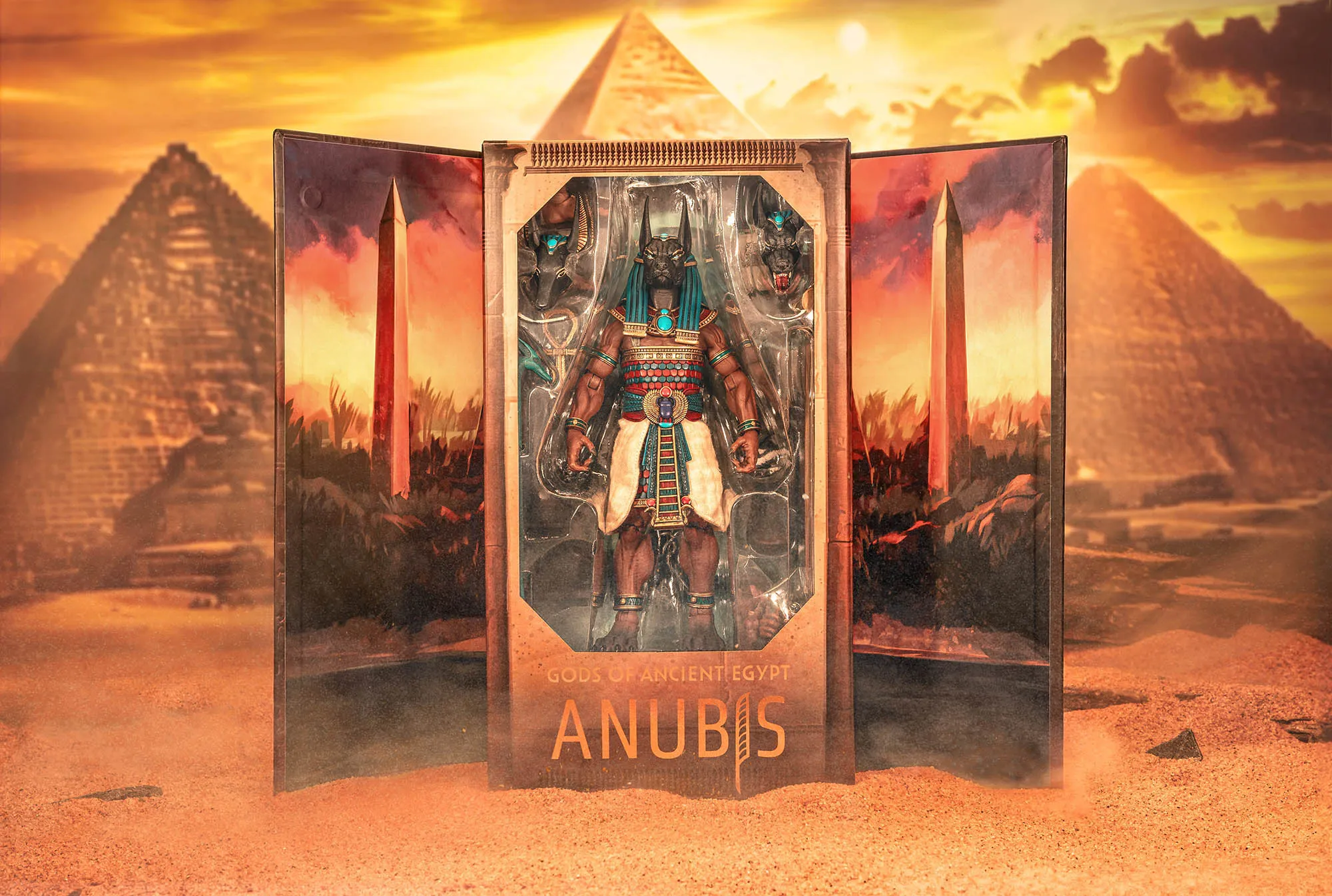 FIGURA OBSCURA: Gods of Ancient Egypt, Anubis & Bastet figures