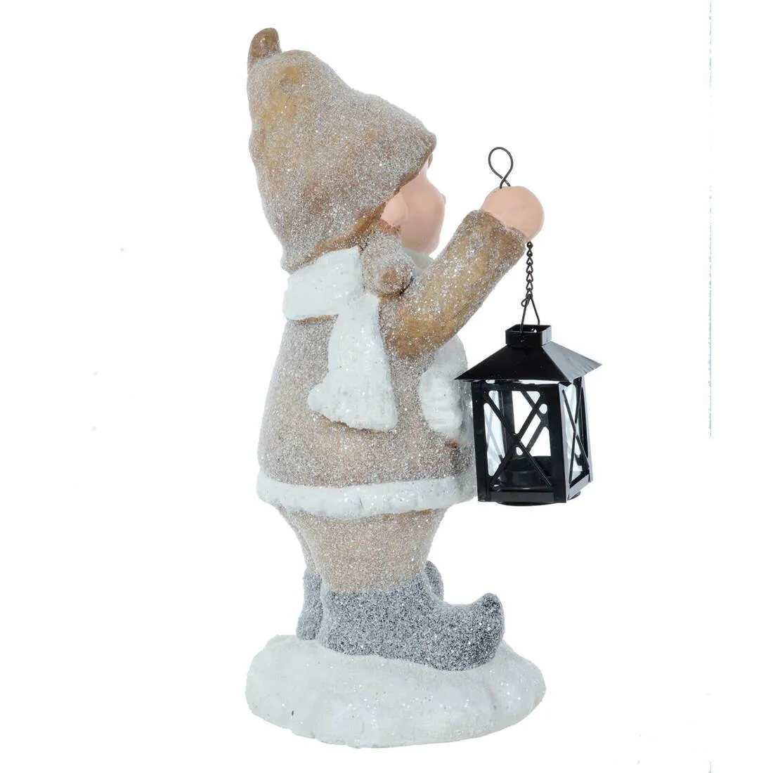 Girl Boy With Tealight Lantern Christmas Ornament 41cm