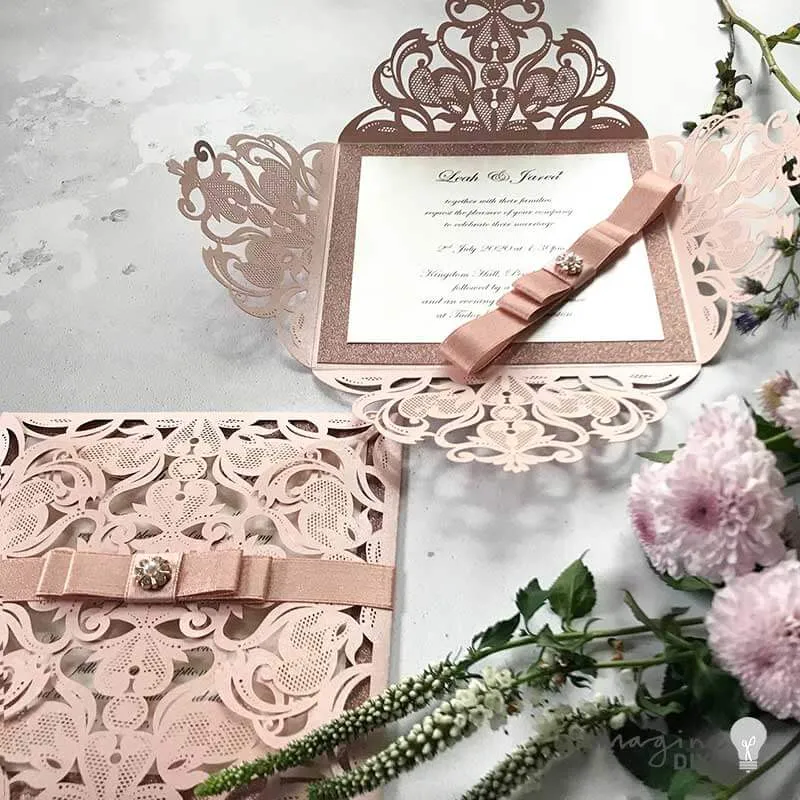 Glitter Card & Paper -  Rose Gold