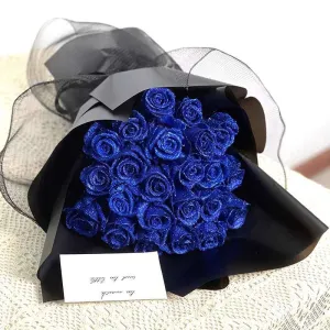 Glitter Rose Bouquet Best Valentine's Day Anniversary Gift for Her