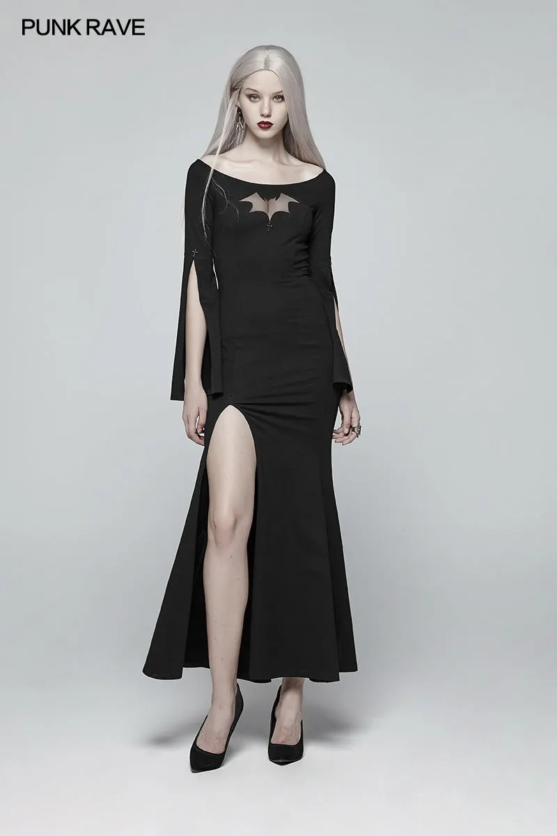 Gothic Bat Code Dress