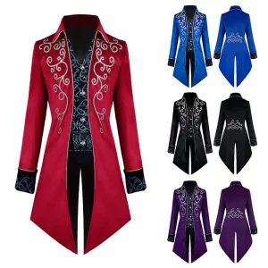 Gothic Victorian Men's Frock Coat Halloween Costume