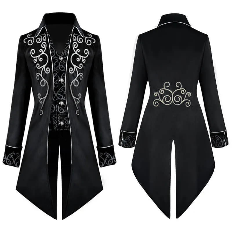 Gothic Victorian Men's Frock Coat Halloween Costume