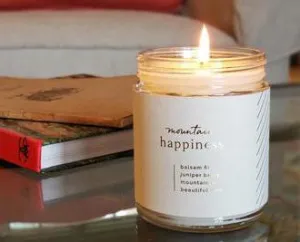 Happiness Candle - Mountain