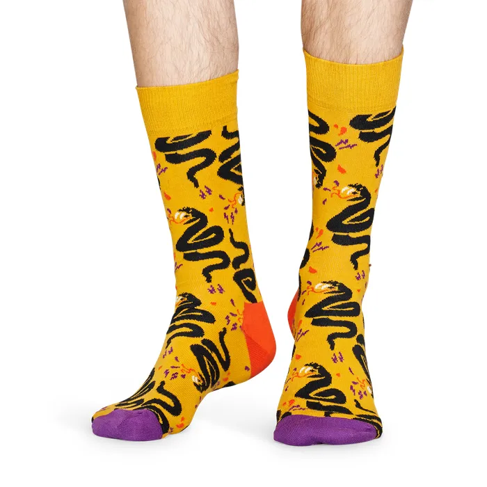 Happy Socks: Snake Yellow