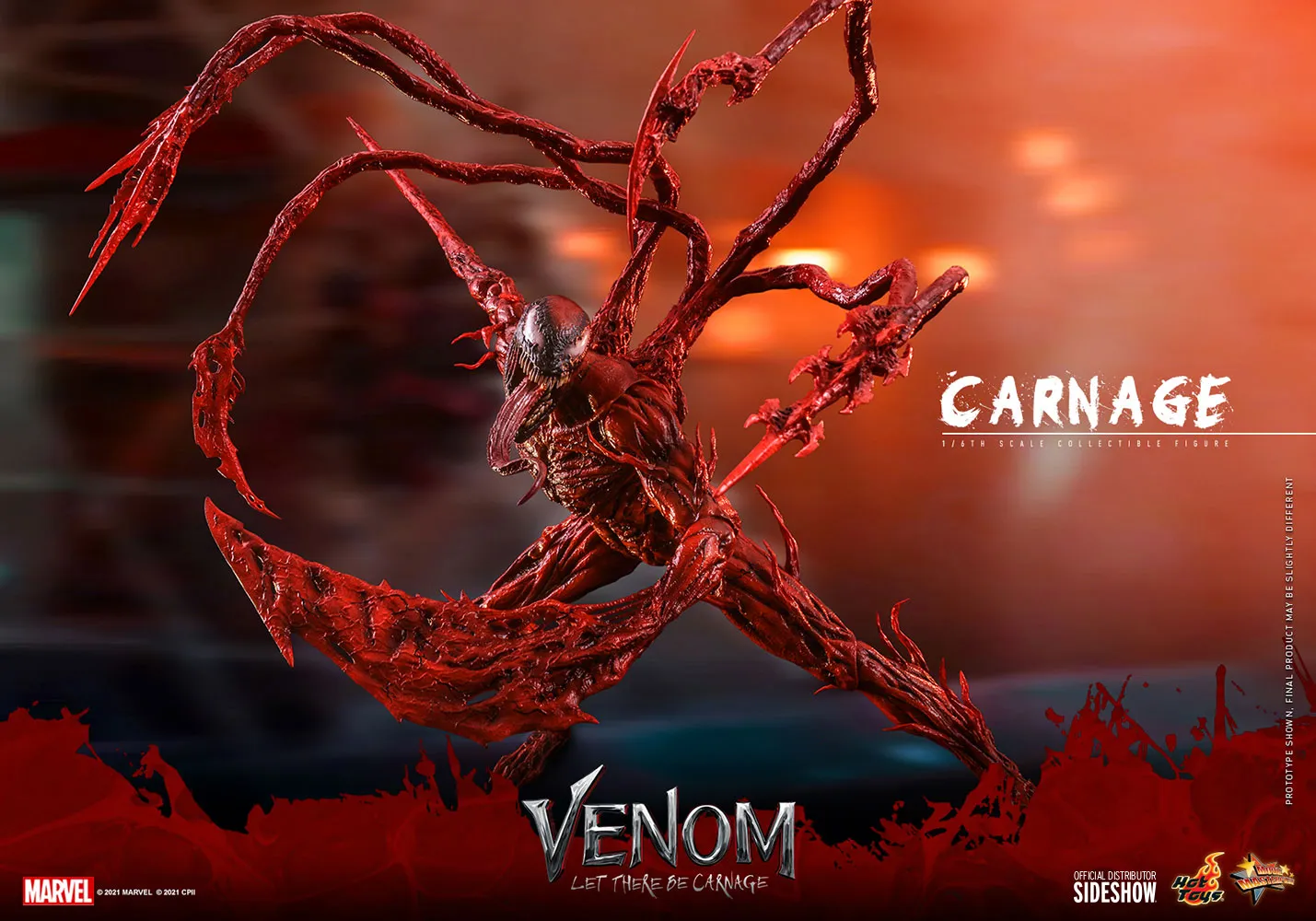 Hot Toys Movie Masterpiece 1/6 Scale Figure - Carnage (Deluxe Version)