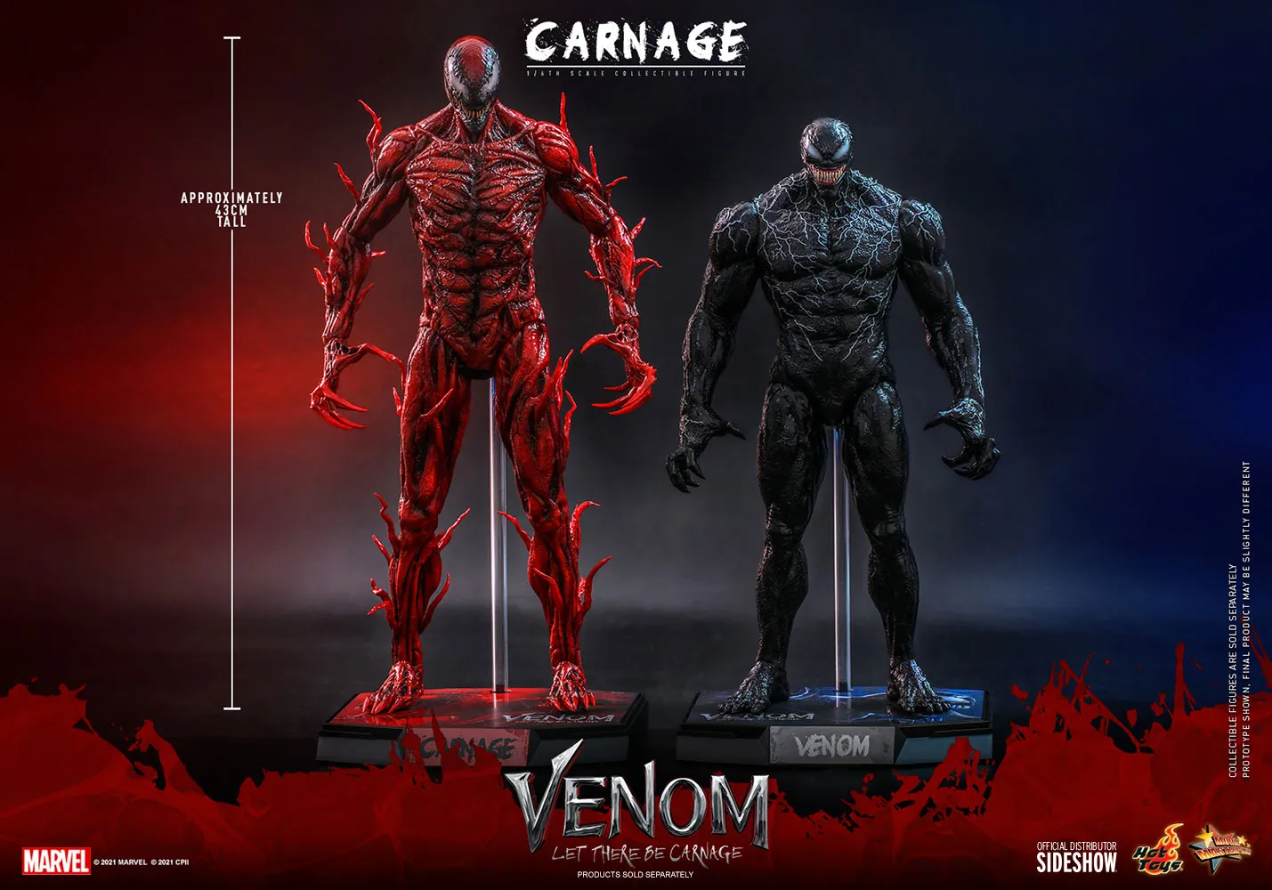 Hot Toys Movie Masterpiece 1/6 Scale Figure - Carnage (Deluxe Version)