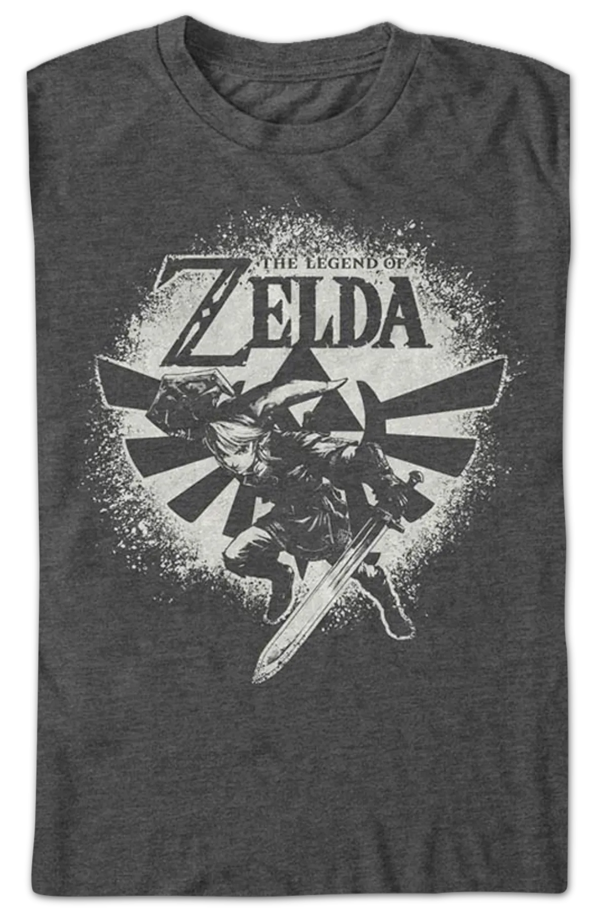 Link Paint Splatter Pose Legend of Zelda T-Shirt