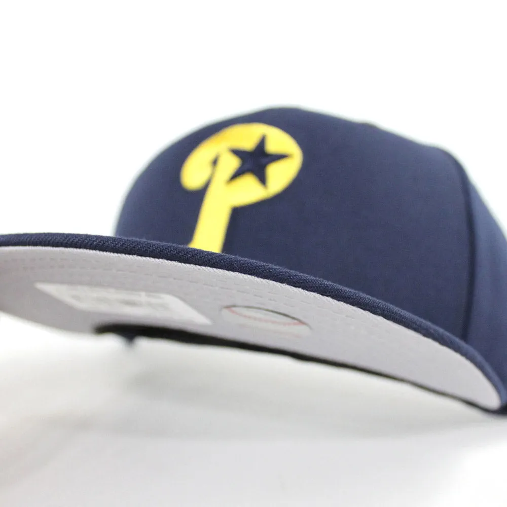 Philadelphia Phillies New Era 59Fifty Fitted Hat (Air Jordan 12 Retro Michigan Gray Under Brim)