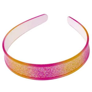 Pink Poppy Sparkly Glitter Ombre Headband