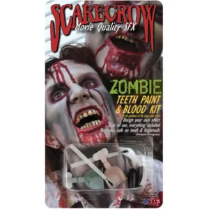 Scarecrow Zombie Makeup Kit With Blood