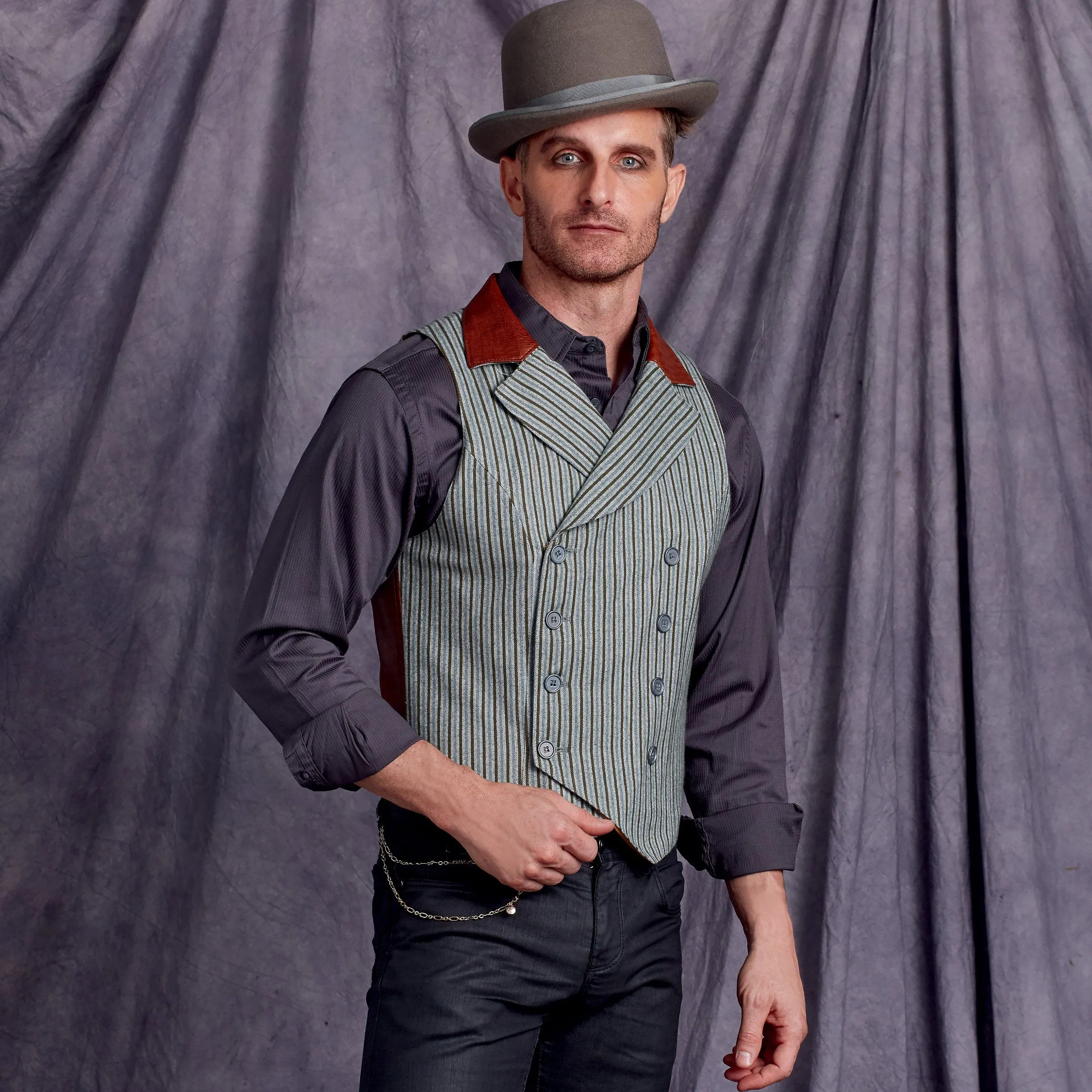 Simplicity Sewing Pattern S9087 Men's Steampunk Corset Waistcoats