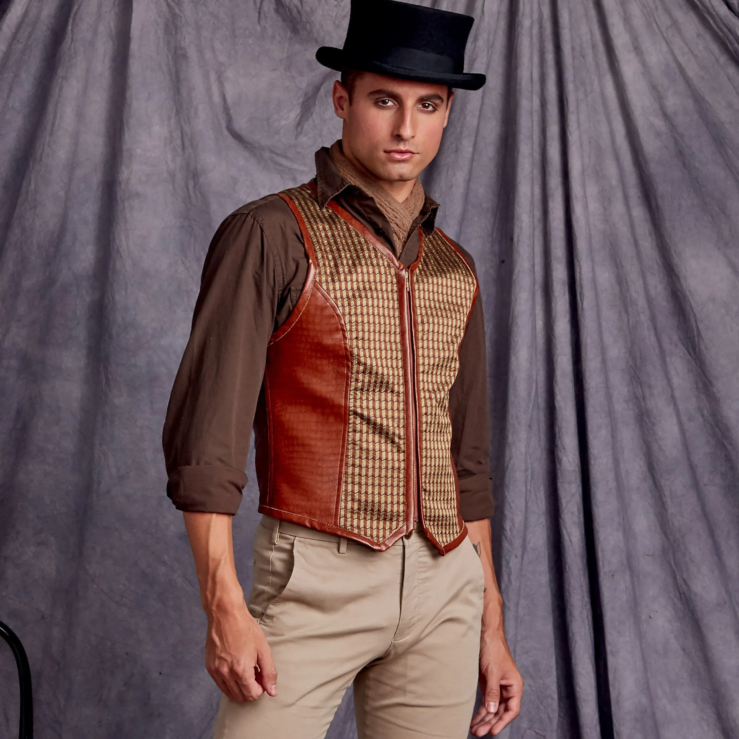 Simplicity Sewing Pattern S9087 Men's Steampunk Corset Waistcoats