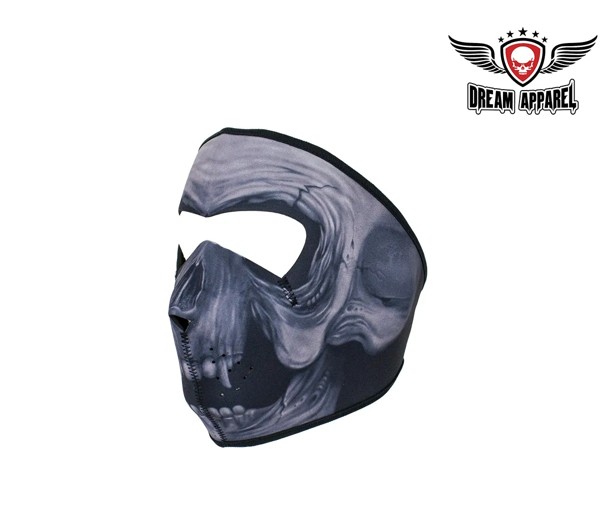 Skull with Fangs Neoprene Face Mask