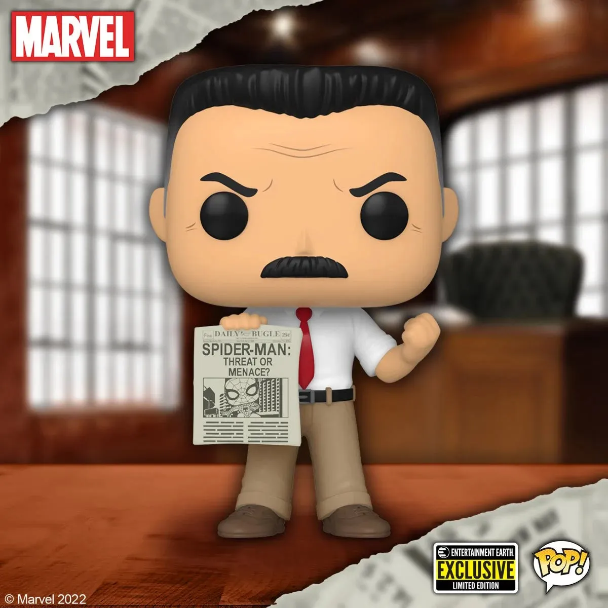 Spider-Man J. Jonah Jameson Pop! Vinyl Figure - Entertainment Earth Exclusive