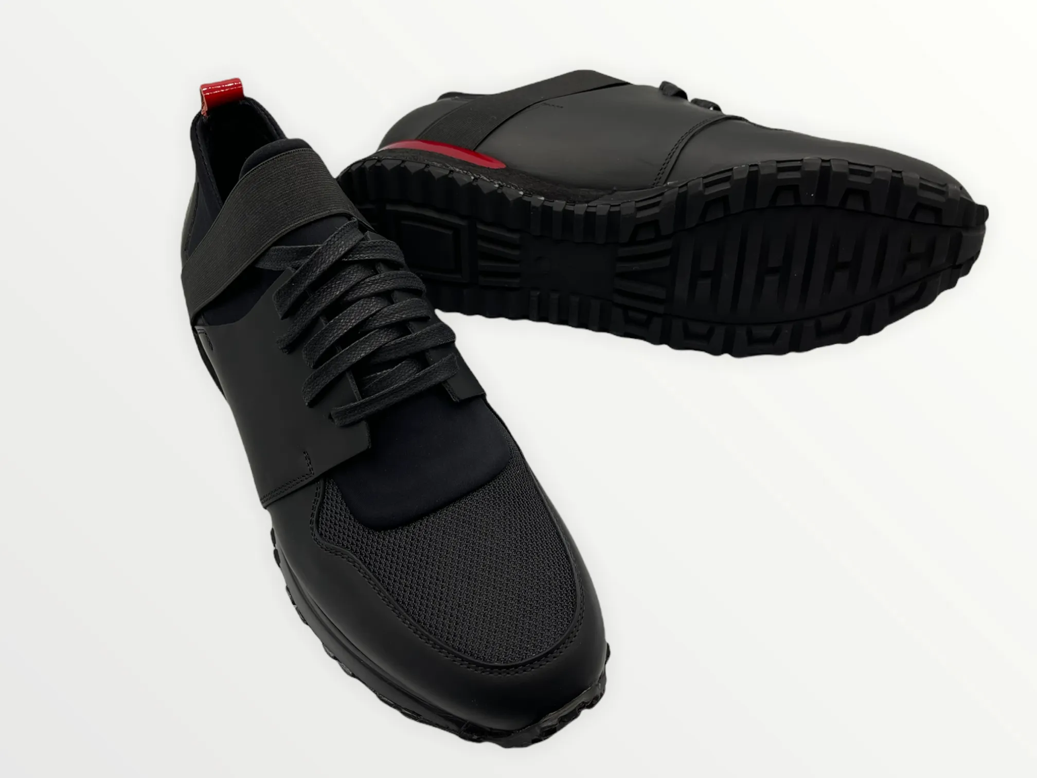 The Reno Black & Red Leather Men  Sneaker Final Sale!