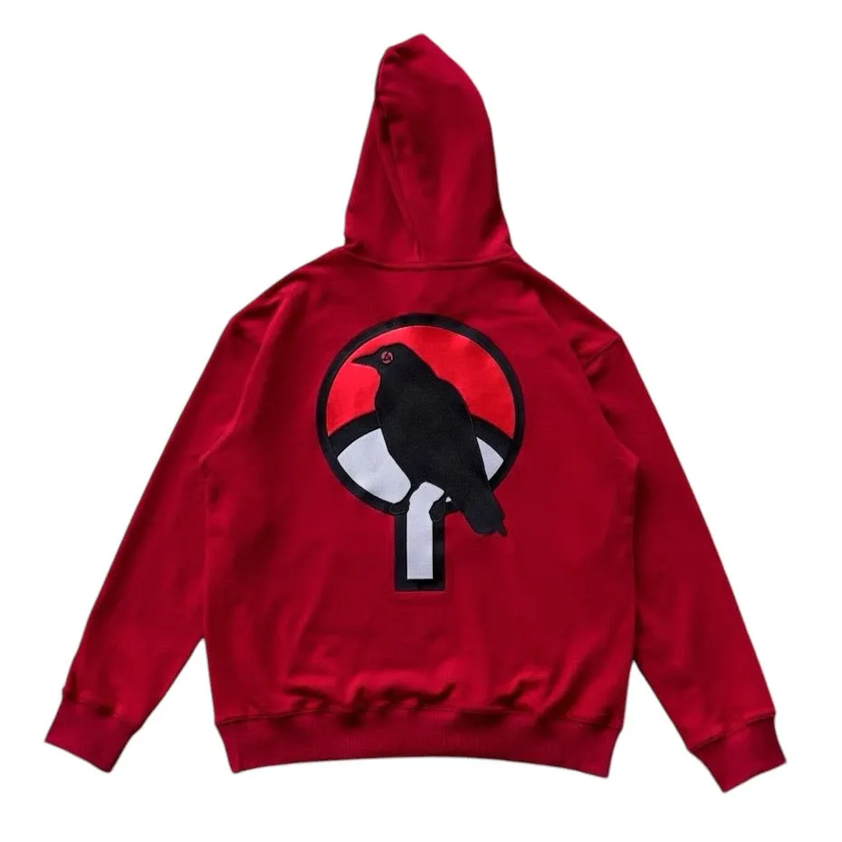 Uchiha Itachi "The Clan Killer" Crimson Red Embroidery Hoodie