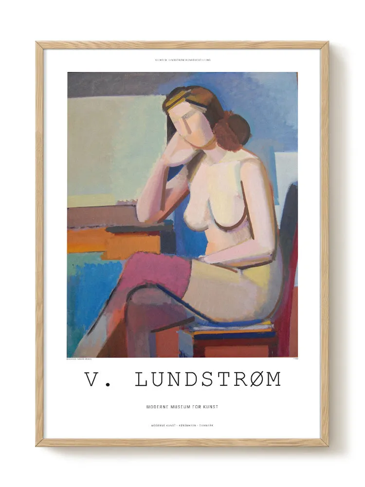 Vilhelm Lundstrøm -  Siddende nøgen model