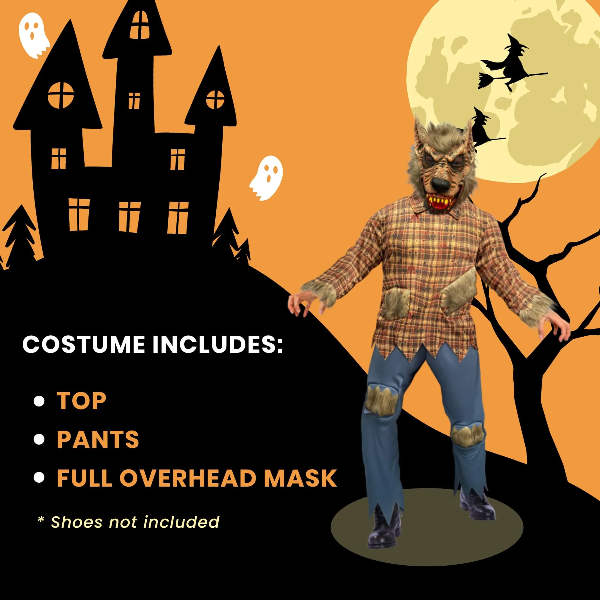 Werewolf Adult Costume | One Size Fits Most