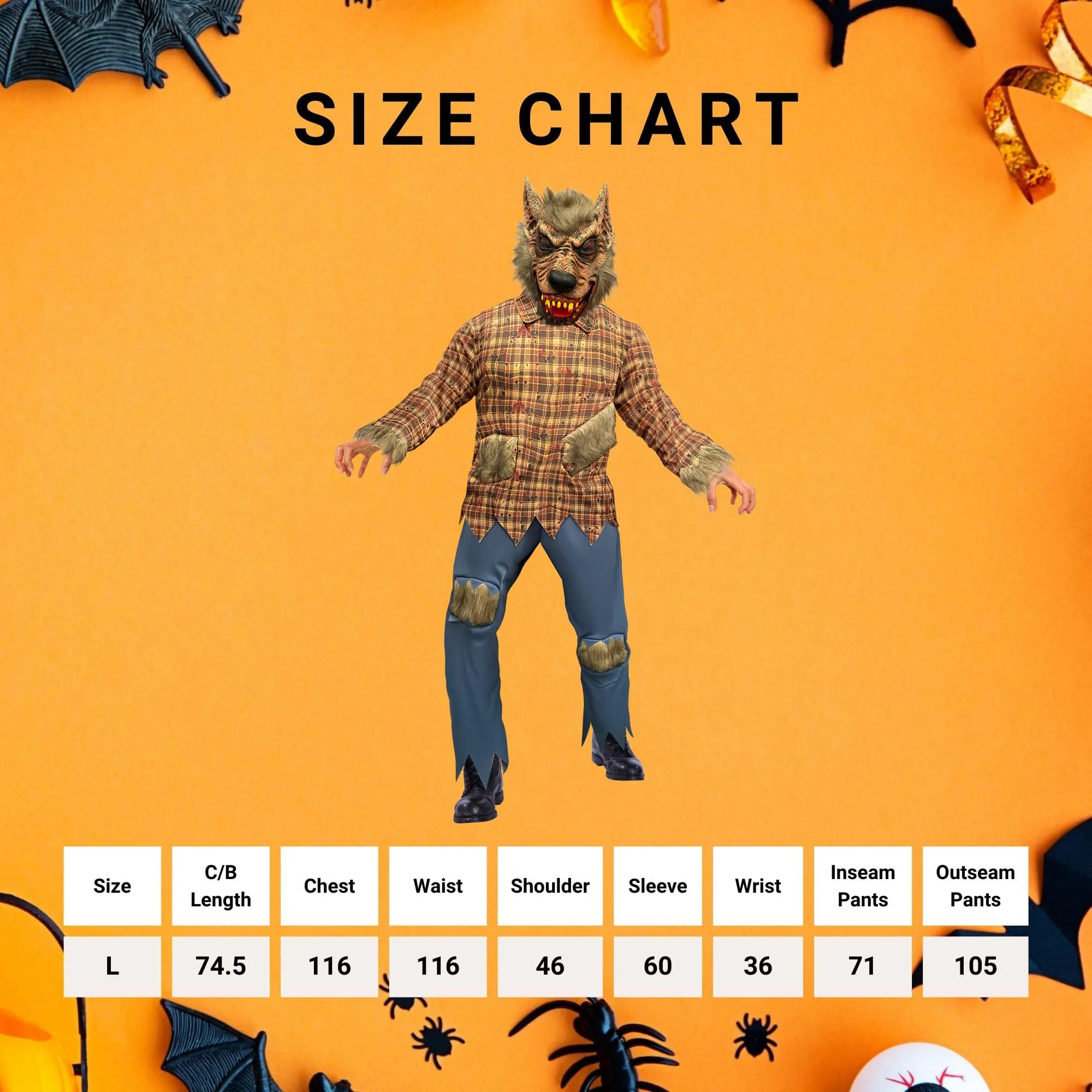 Werewolf Adult Costume | One Size Fits Most